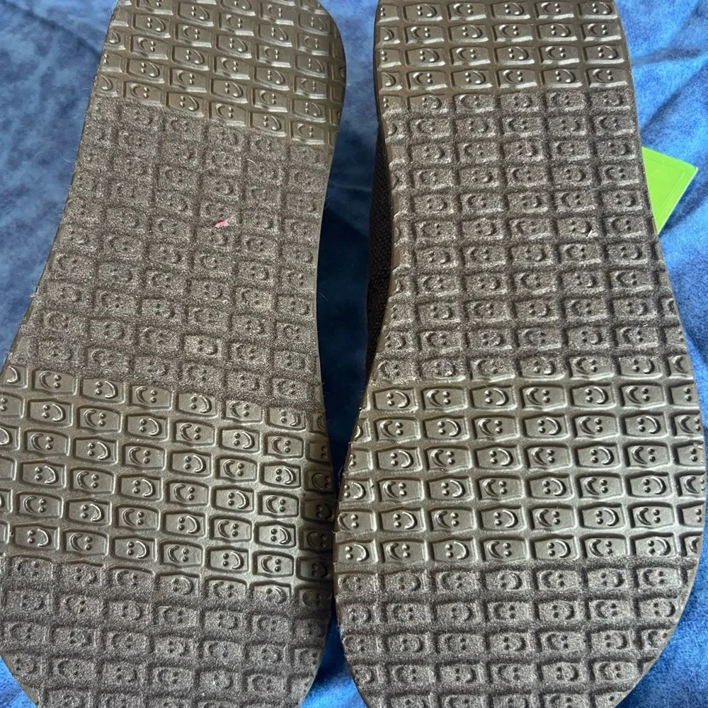 Sanuk Black Sidewalk Surfer Slip-Ons Comfort - Picture 4 of 4